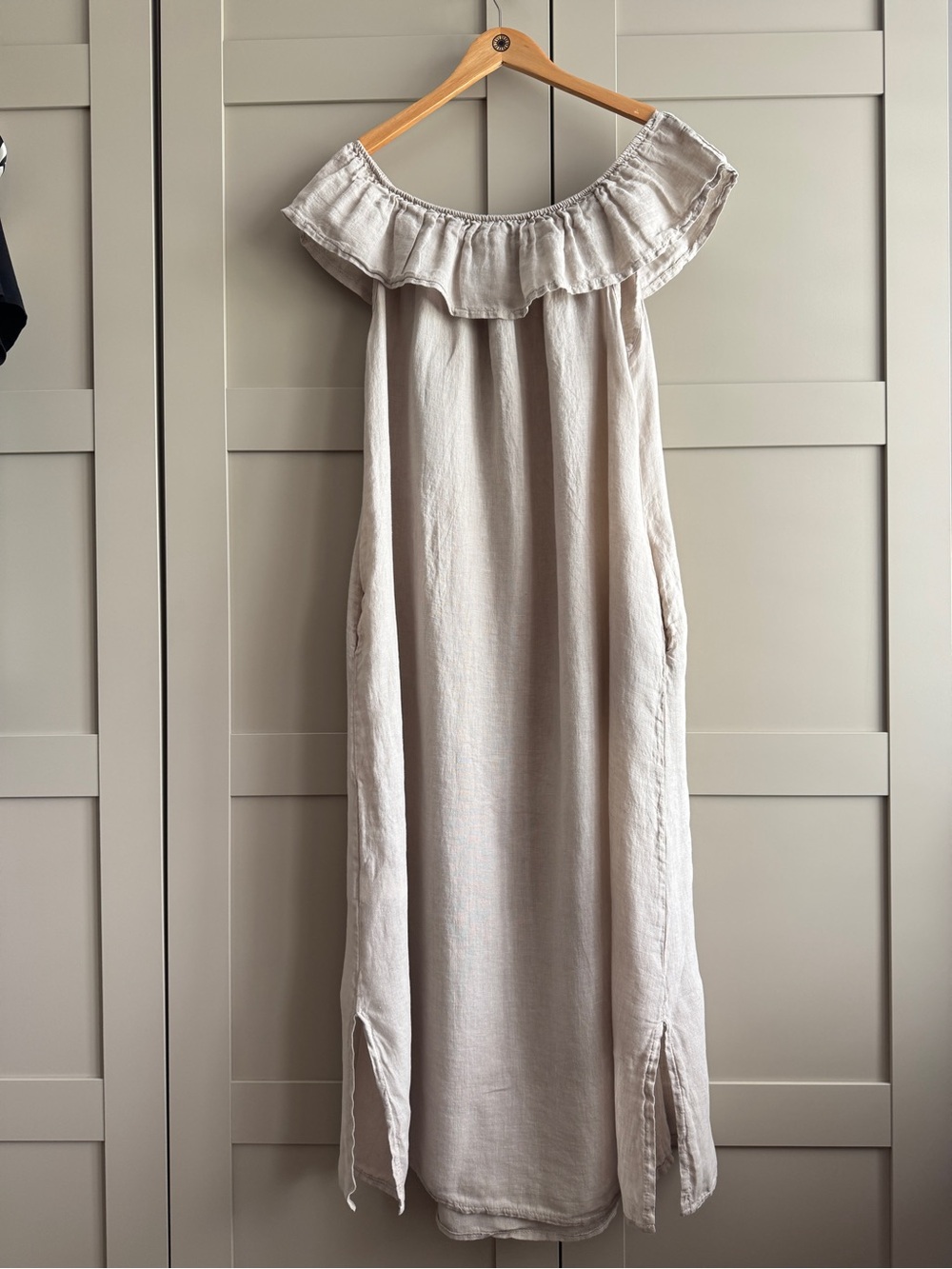 Lemonwood (L) Women’s Meadow Dress Ruffle Blush Pink Midi